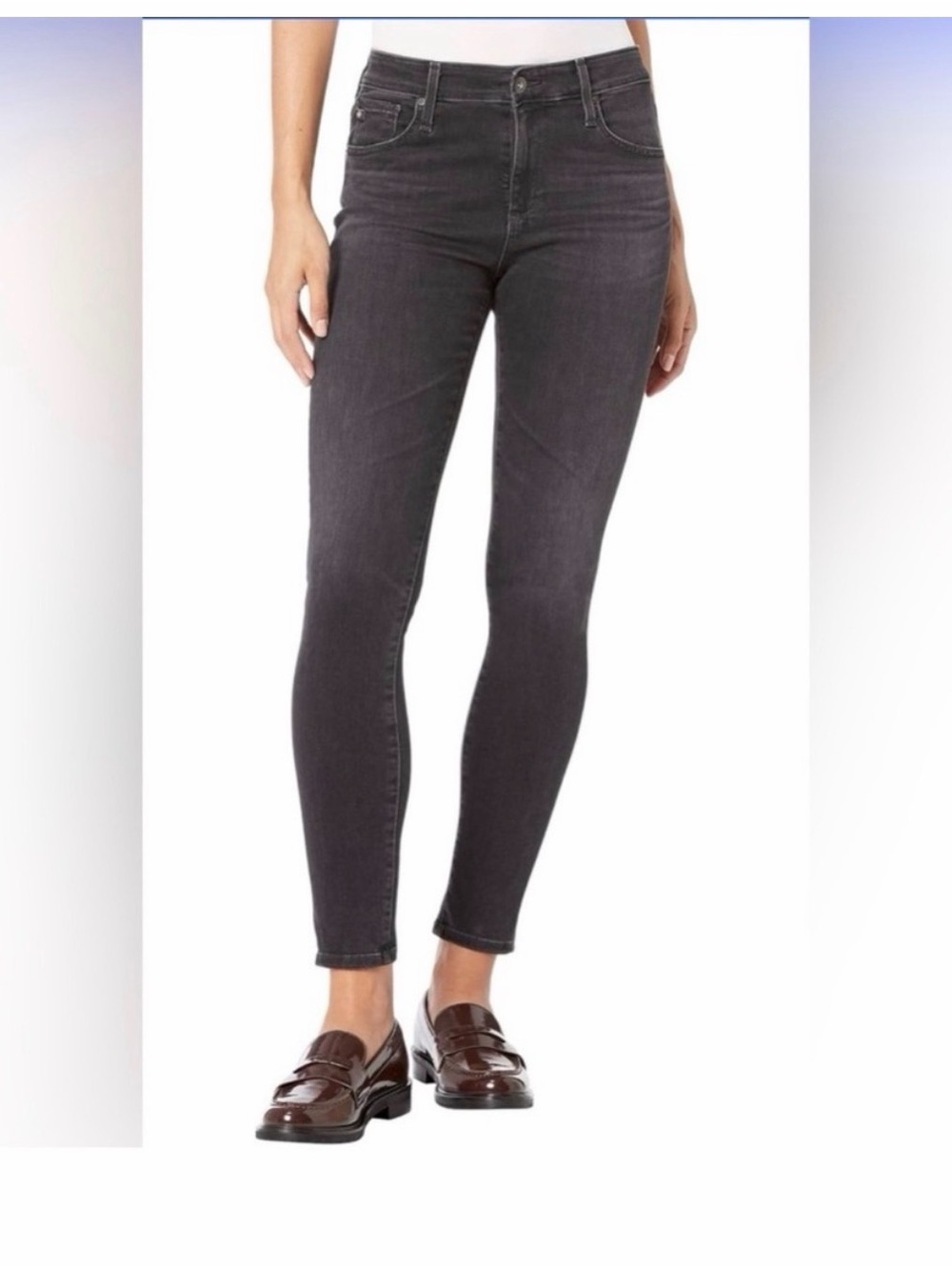 NEW AG Adriano Goldschmied Dark Gray/Charcoal Farrah Skinny Jeans NWT 🌷
